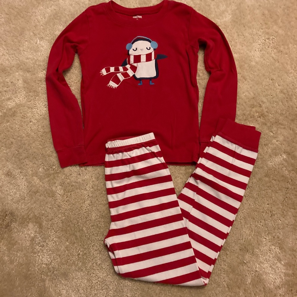 Gymboree Sz 10 penguin PJs cotton
